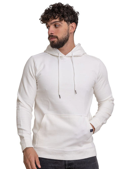 Off - White Ribbed Hoodie - Khotwh